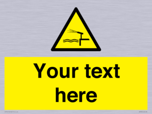 Custom warning water cannon